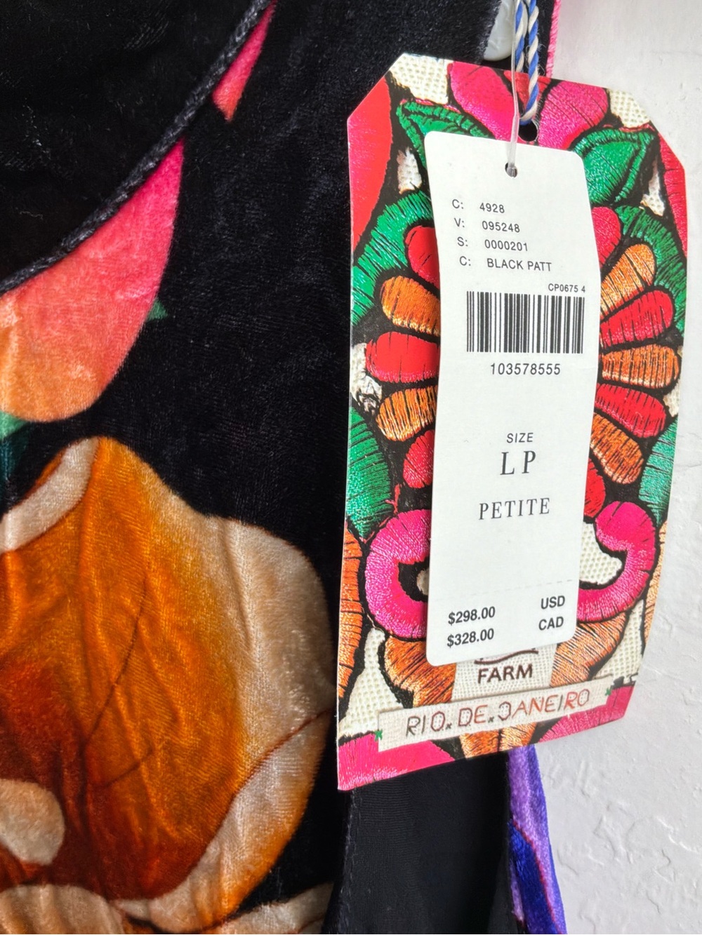 Farm Rio x Anthropology Floral Sleeveless Mock Neck Maxi Dress Size Large Petite - Picture 5 of 8